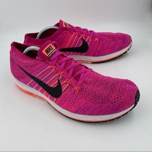 Nike Men’s Zoom Flyknit Streak Unisex Pink Running Shoe 835994-600 - Size 12.5